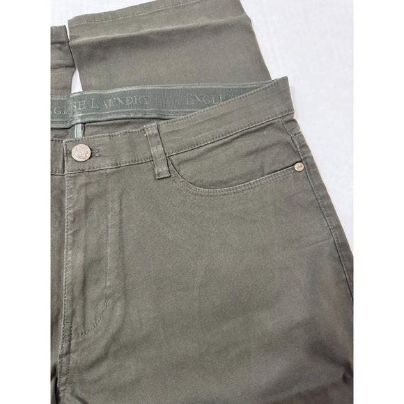 English Laundry NWT Sz 38X29 Olive Green The Oaklum 5 Pocket Slim Straight Pants - Picture 14 of 16